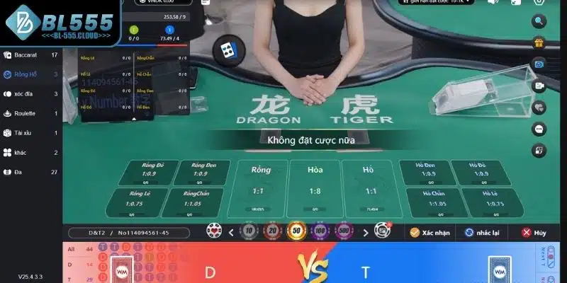 Trải nghiệm ván Rồng Hổ trực tuyến